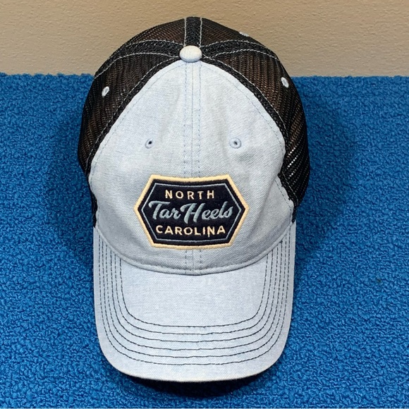 North Carolina Tar Heels Adjustable Trucker Hat Blue - Picture 1 of 9